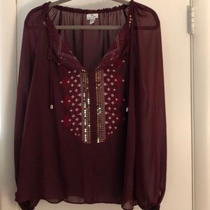 Long sleeved blouse